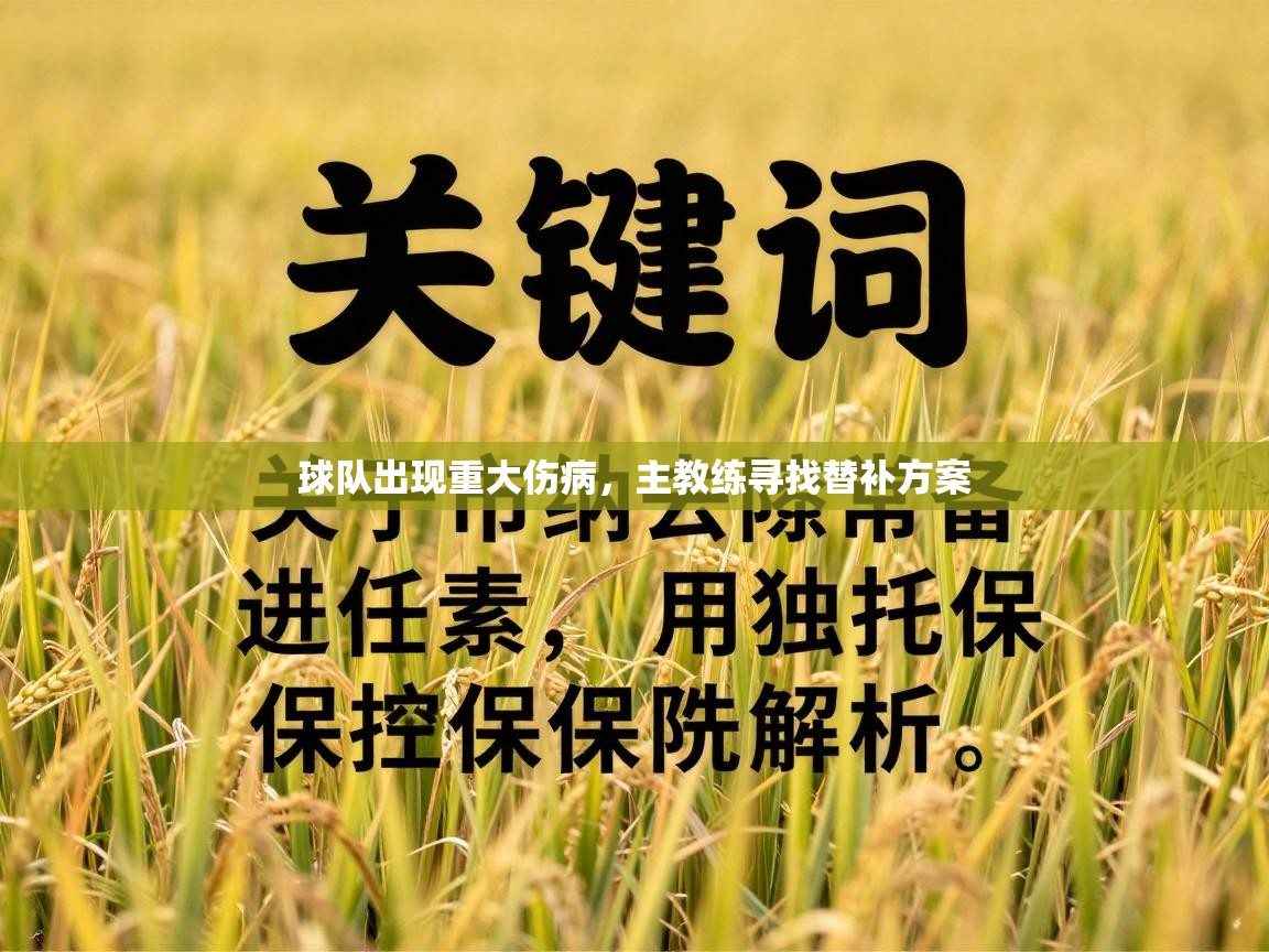 球队出现重大伤病，主教练寻找替补方案  第2张